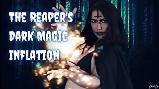 The Reaper's Dark Magic Inflation - POV Gets Magically Inflated & Burst by The Grim Reaper!!