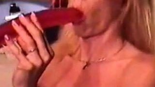 Biggest dildo deepthroat ever