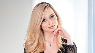 Cute-looking blonde teen Lexi Lore gets fucked by a pretty big dick