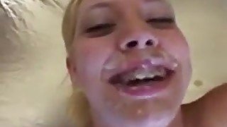 college girl braces bukkake cumshot party