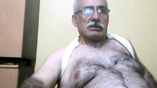 grandpa jerking off ass show