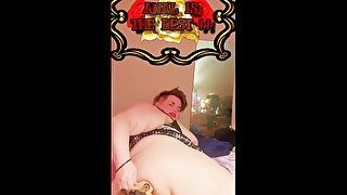 BBW Pounds Her Pussy and Ass with a Fucking Machine