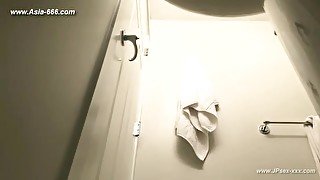 peeping blonde amateur change undies in bathroom.***