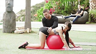 Lovenia Lux In Gets In Shape With An Anal / Dp Trio