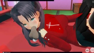 [CM3D2] - Fate/Stay Night Hentai, Horny Rin Tohsaka Wants You're Dick