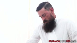 Bearded bishop fucks dude