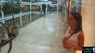 POV fucked beauty pickedup in public