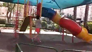 Getting naughty in the playground