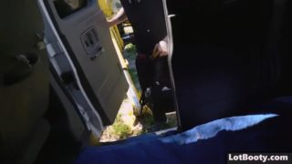 Big ass latina babe gets fucked in car by stranger