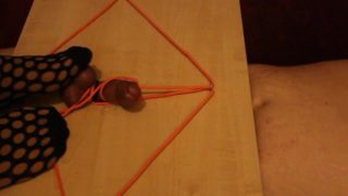 Cockbox trampling and squeezing, BDSM, CBT