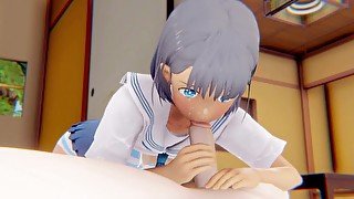 Mio Kofune Summer Time Rendering 3D HENTAI Shortver Part 1/4