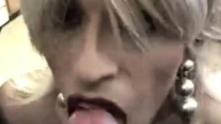 Sissy talks dirty give Blowjob