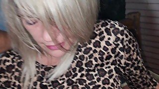 Cute blonde stepsister close up pussy fucking