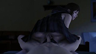 SFM Iris Reverse Cowgirl Riding (Clothed Version)