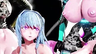 Futa Futanari Anal Gangbang Huge Cumshots 3D Hentai