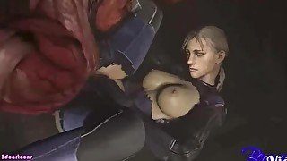 Samus Aran fucking women orgy fucking monstruo