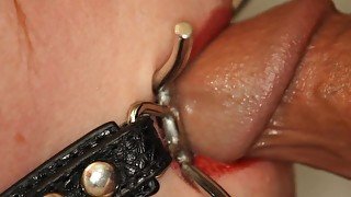 48YO Lee Fucks 21 Year Old GamerGirlRoxys Mouth Through A Spider Gag