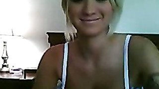 Big Tits Tattoed Blonde Solo