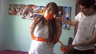 Another Mexican Girl Wrap Gagged 11