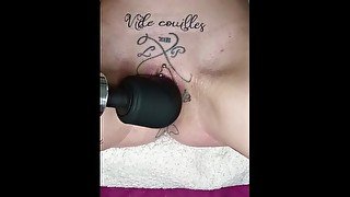 Vide Couilles : Fontaine avec mon vibromasseur