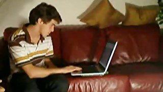 Jerking off on webcam and getting blown