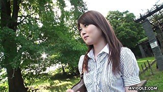 Attractive Japanese girl Kazumi Saijo definitely loves when she is fucked doggy