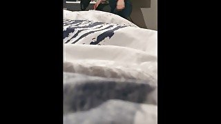 Stepdaughter Fuck Stepdad in Front of mom on her bed