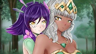 Finding Neeko and Qiyana in the Woods (LoL Hentai Joi) (Vanilla, Tsundere, Light Armpits)