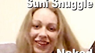 Suni Snuggle naked pink dildo