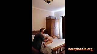 Horny Chubby Mature Gets Oral Sex and Dildo in Hotel