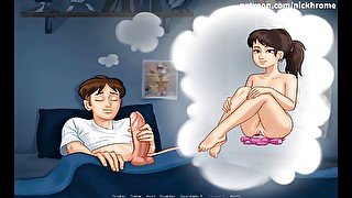 Spanish cartoon - night masturbation part 5