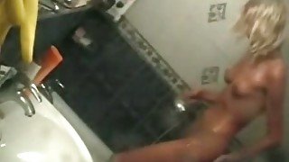 Hidden camera caught my brother's girlfriend having shower in the bathroom