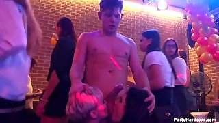 Party in the night club often turns into an orgy for everyone who is horny