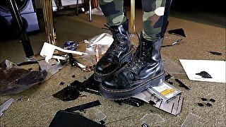 Computer Crushing with Doc Martens Jadon Boots ( View 2)