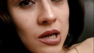 Horny babe close up masturbation