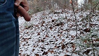 guy pissing outdoor