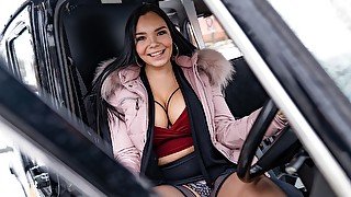 Sofia Lee & Mugur Porn in Anal Gaping On The Backseat - FakeHub