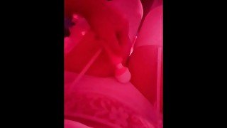 POV  Fingering my trans little pussy in cute white dress