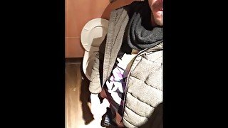 I cum in public toilet