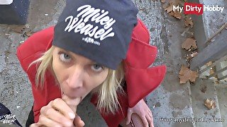 MyDirtyHobby - Public fuck and cumshot at a parking lot