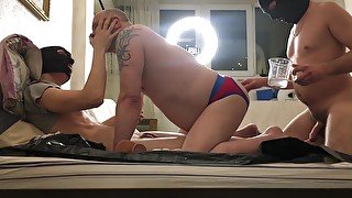 Group Crazy - 2 Top Males Destroy My Throat And Asshole At The Same Time