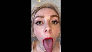 POV Face Fetish Cute Freckled Blonde CHEER SLUT Begs For YOUR Cum - Remi Reagan