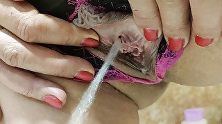 shower masturbation and pissing