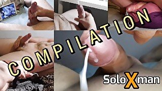 Compilation best moments cumshots and orgasms 2022, part 2 - SoloXman