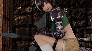 Final Fantasy 7 - Yuffie masturbation (3D Porn)