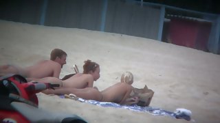 Thrilling nude beach spy cam video