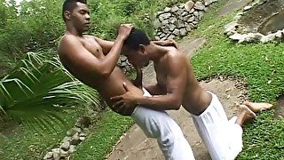 Muscled Gay Men Fucking in Public