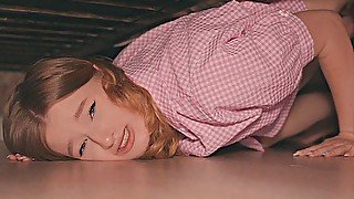 Stuck under the bed - roughly fucked stepsister