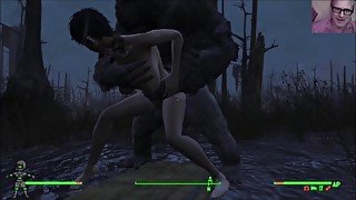 Fallout 4 AAF Mod Animated Monster Sex Story: Beast Master Fucked Dogstyle by Ape Man