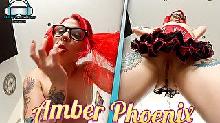 Amber Phoenix - Face Sitting - Redhead With Pigtails Pussy Closeup And Facesitting Fetish